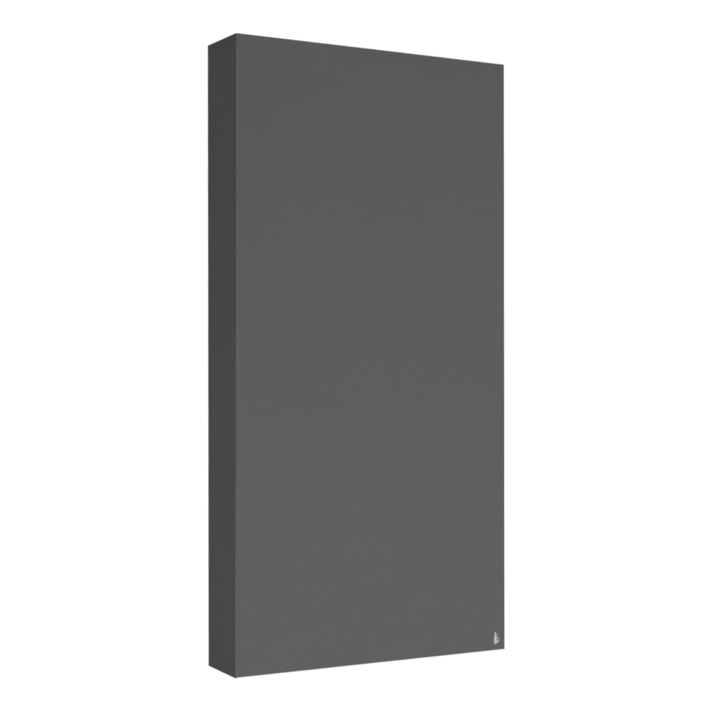 Absorbeur Premium - un panneau acoustique en coloris Grey, format 100 × 50 cm, épaisseur 11 cm, vue 3/4