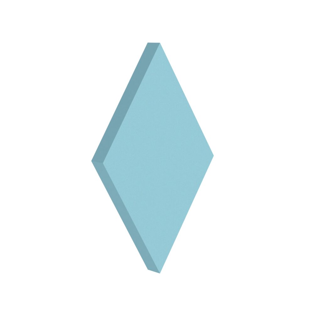 Basotect Foamly Diamond - 4. Couleurs pastel - bleu, 60x35cm, 5cm