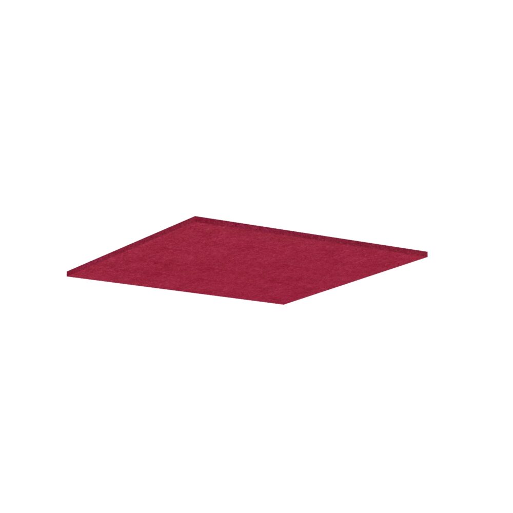 "4 x Panneau de Plafond Acoustique Pro.Felt T.1 ~ 1,44 m2" - 8. Burgundy