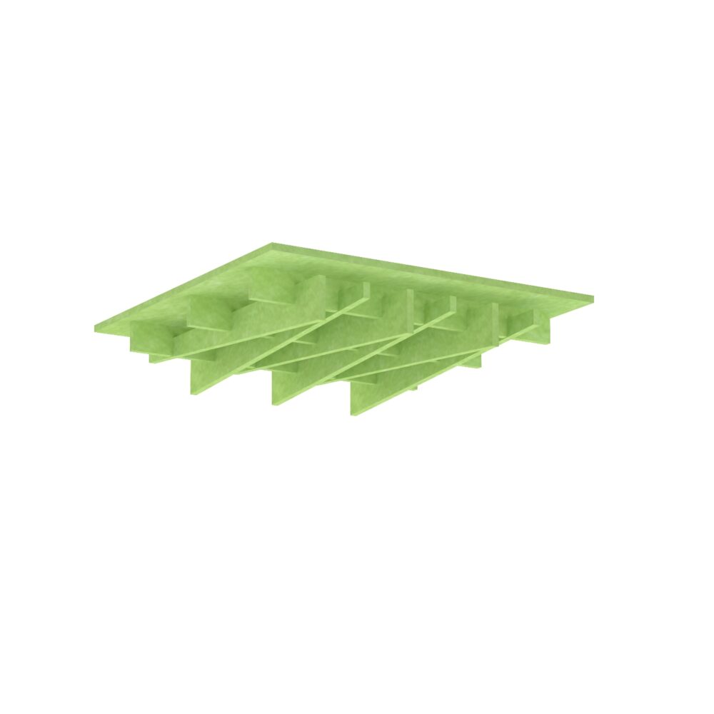 "4 x Panneau de Plafond Acoustique Pro.Felt T.5 ~ 1,44 m2" - 10. Green