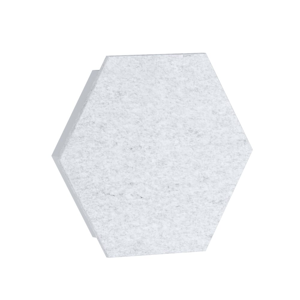 Panneau acoustique Pro.Felt E.5 Hexagon - 2. White Marble, E.XL.5: 658 mm x 569 mm
