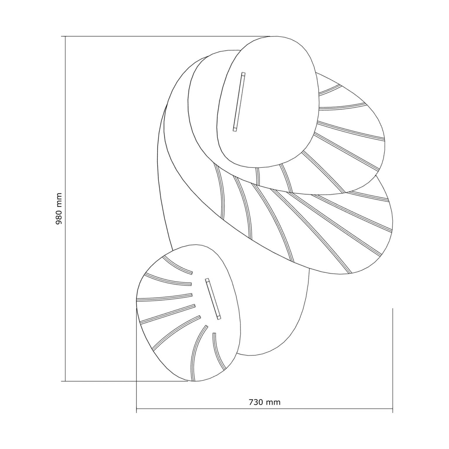 Resonance Bloom — dimensions du panneau acoustique
