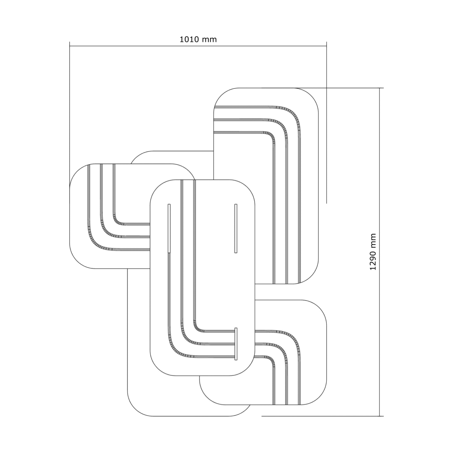 Resonance Metro — dimensions du panneau acoustique