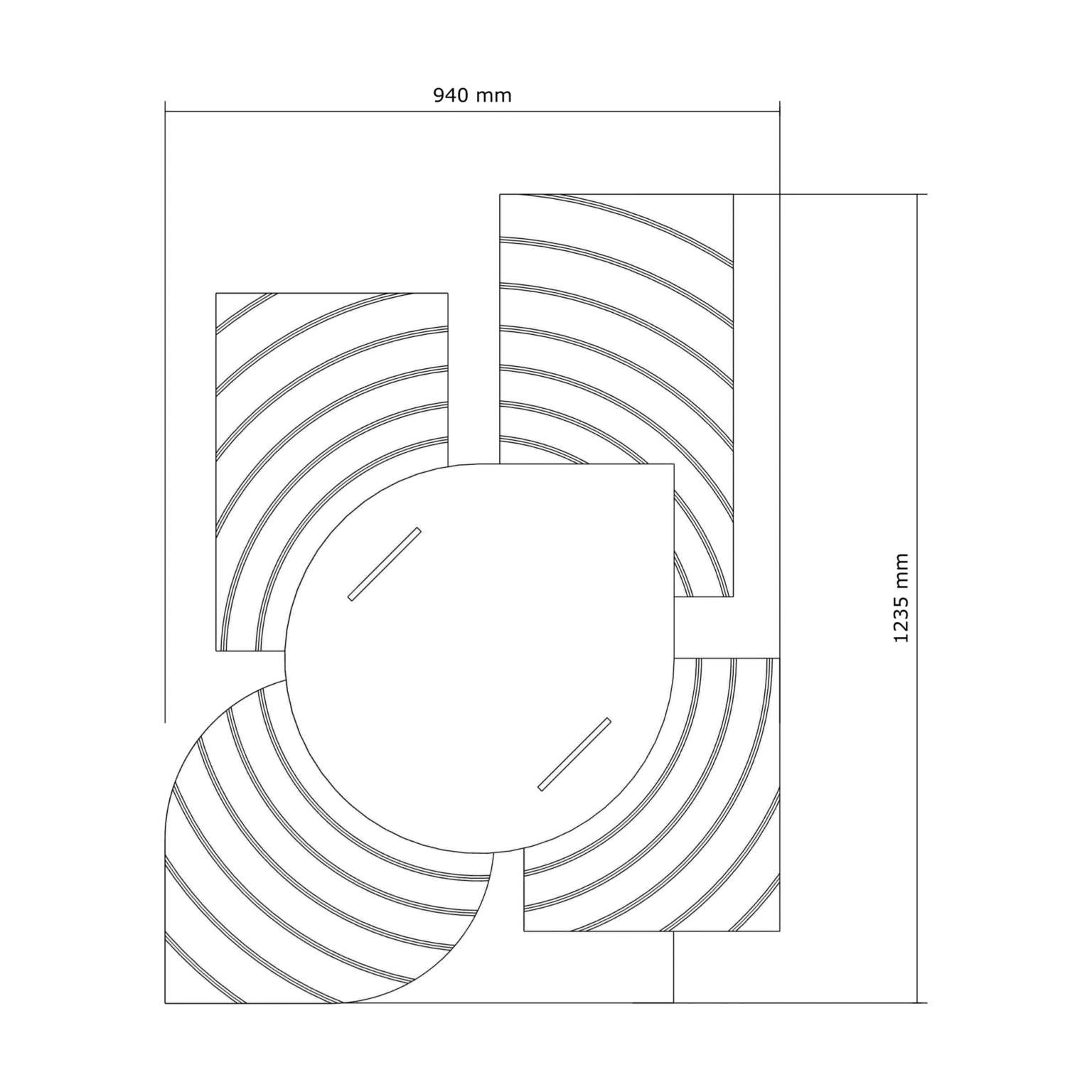 Resonance Orbit — dimensions du panneau acoustique