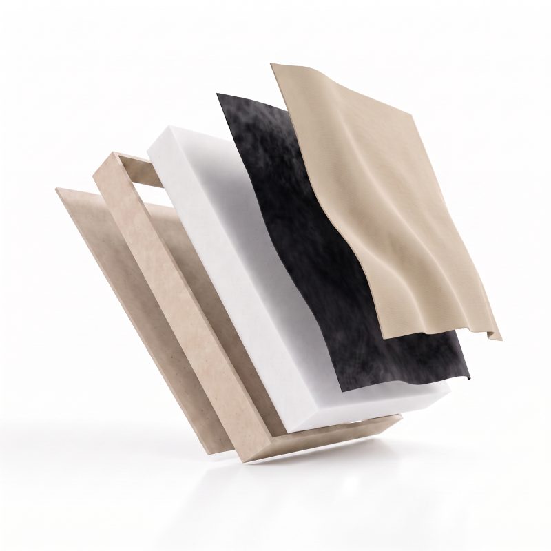 Absorbeur Standard - une coupe des couches de la construction