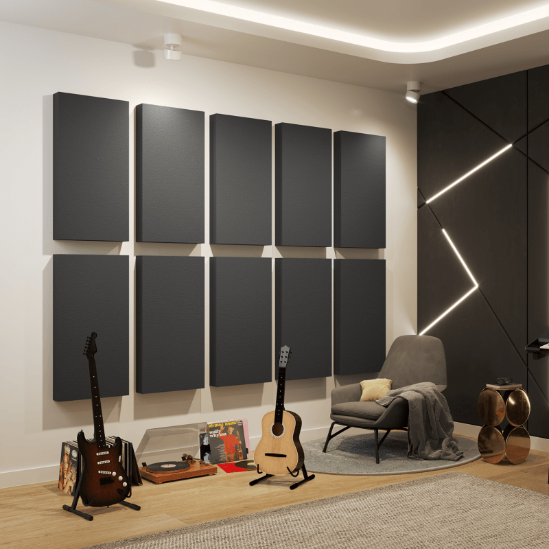 Absorbeurs Standard dans une pièce de musique à la maison