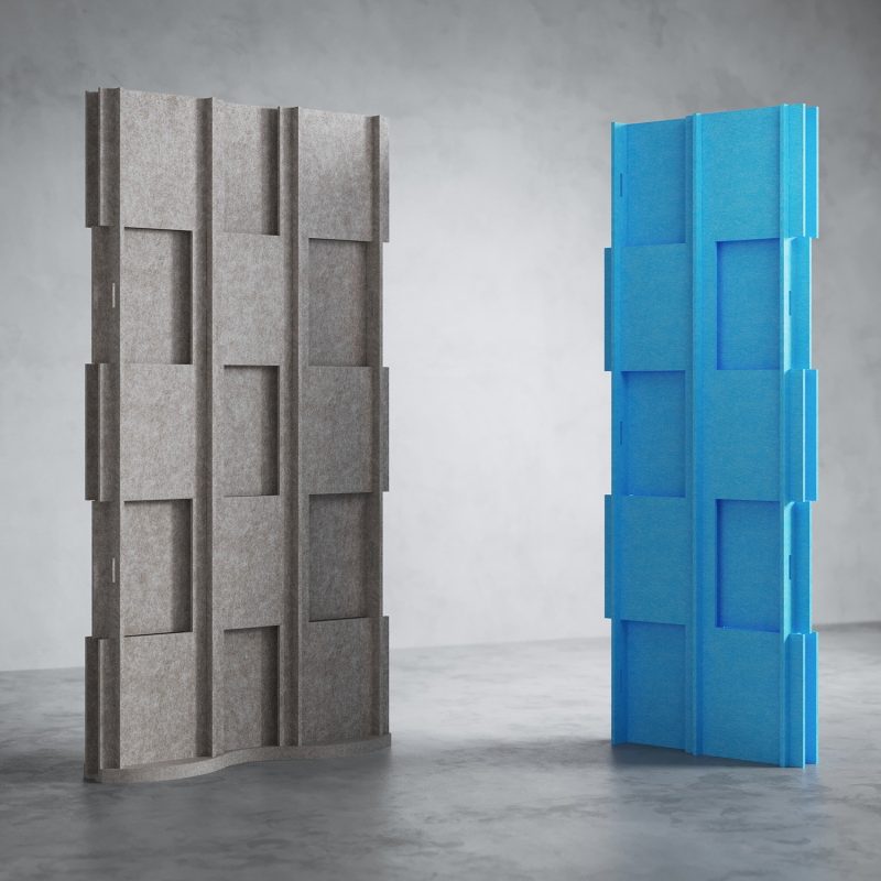 La paroi modulaire S.2 avec le panneau SE.2 Extension
