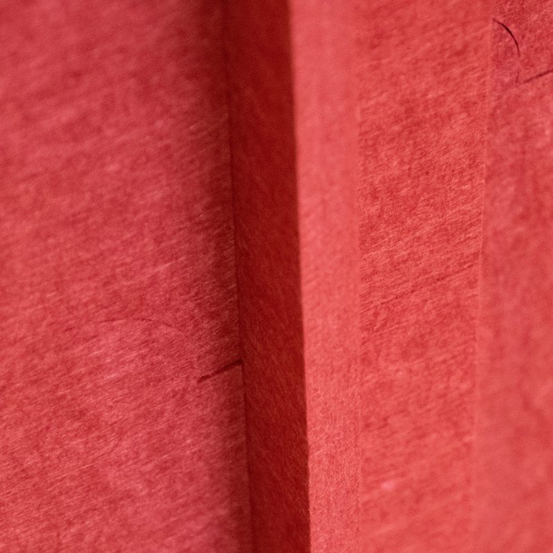 Détail du feutre et de la construction modulaire