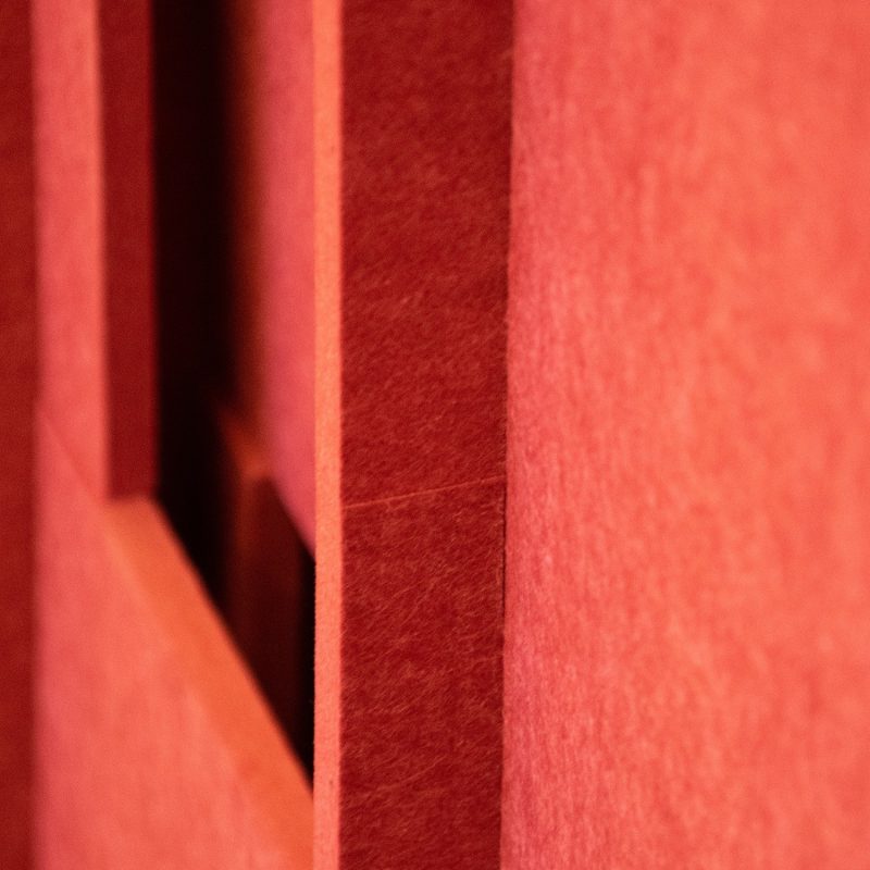 La texture du feutre Pro.Felt et les bords du module