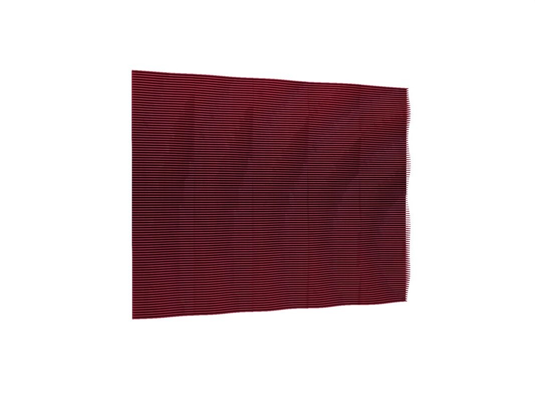 Détail de la profondeur variable du feutre PET formé